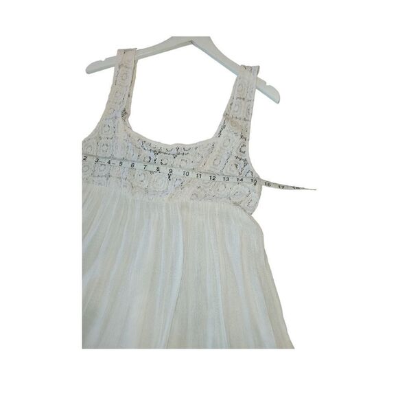 URBAN OUTFITTERS OUT FROM UNDER Thalia Tiered Slip Dress Ivory Cream S - Picture 8 of 13